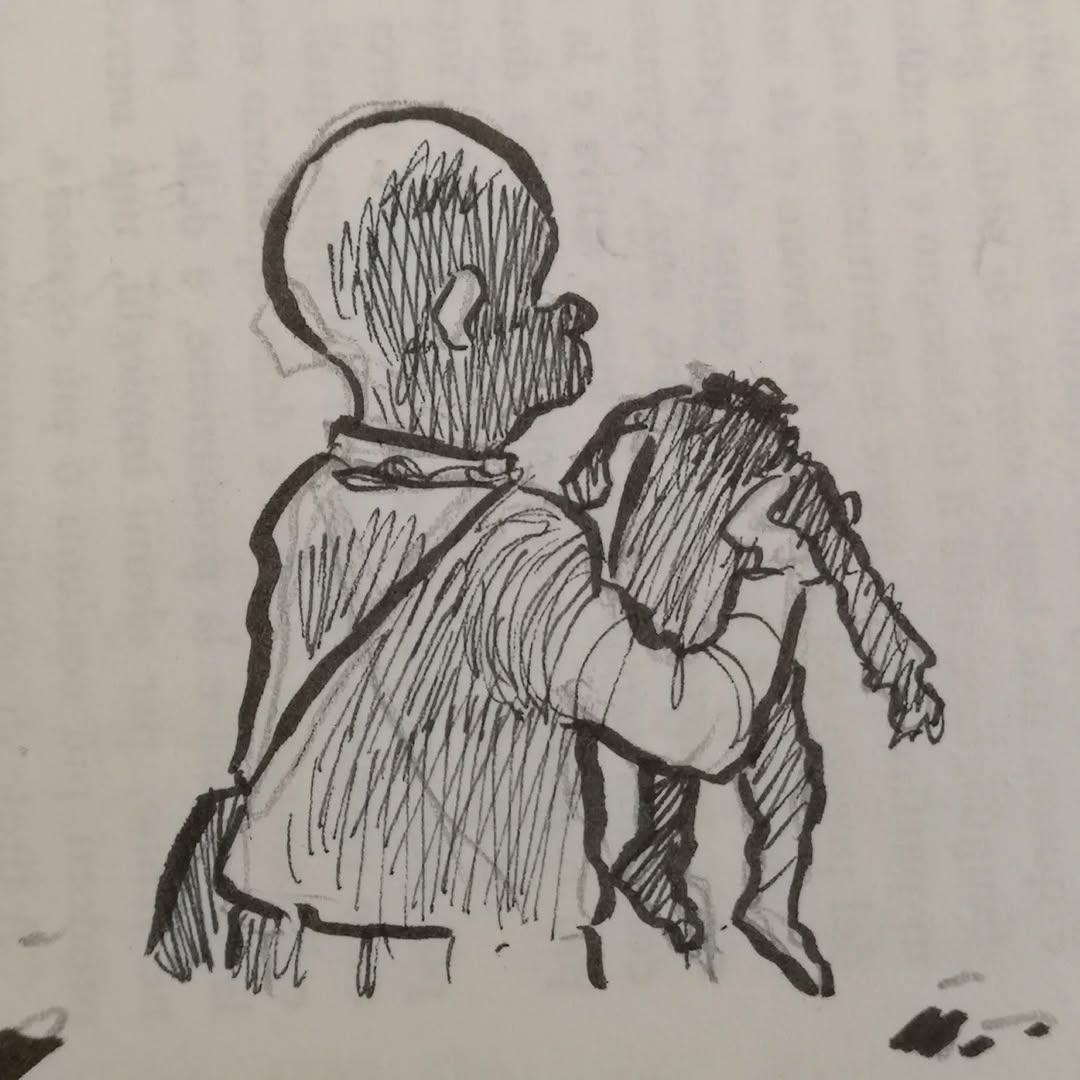 Un disegno di Ortolani mostra un bimbo di Gaza decapitato dalle bombe lanciate dall'esercito israeliano