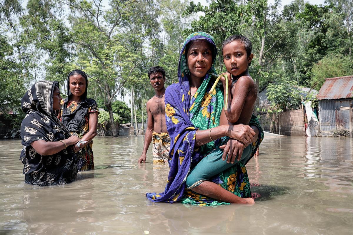  Bangladesh, 2019. Nurun Nahar vive in un luogo remoto di Islampur, Jamalpur. La recente inondazione ha distrutto la sua casa (Mohammad Rakibul Hasan/UN Women - CC BY-NC-ND 2.0)