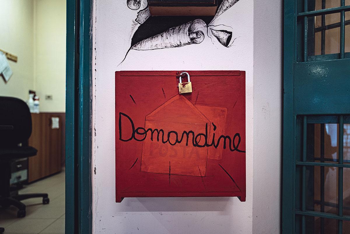 Turin, 31 March 2022. The box in which prison inmates can post their 'domandine', written requests for interviews or everyday goods @Marco Panzarella 