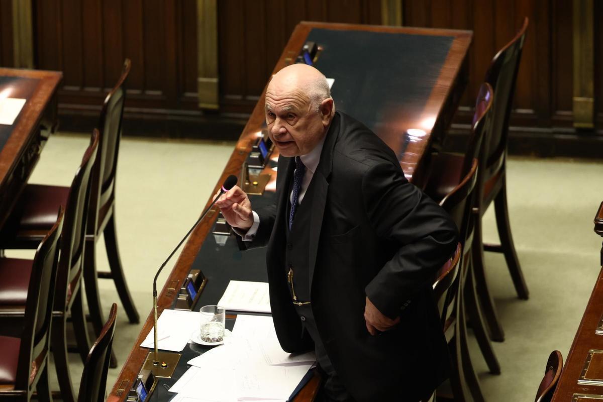 Roma, 22 gennaio 2025. Il ministro della Giustizia Carlo Nordio durante un intervento alla Camera dei deputati (Foto di Alessandro Pera/Camera dei deputati)