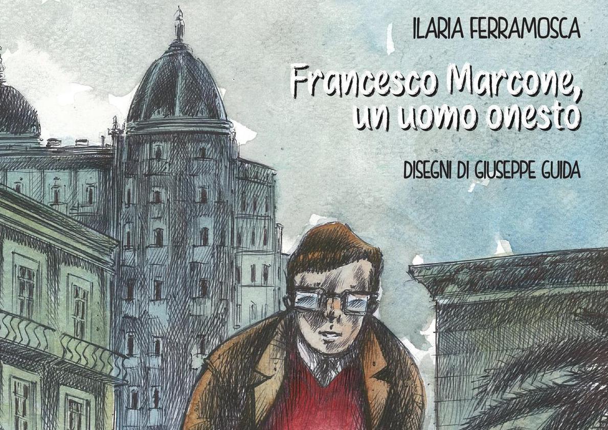 La copertina del graphic novel su Francesco Marcone