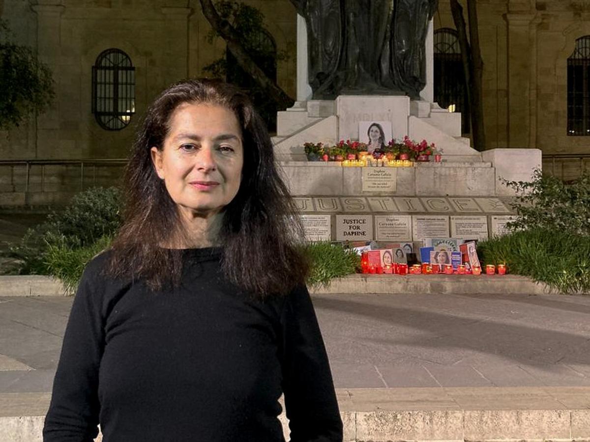 Corinne Vella, sorella di Daphne Caruana Galizia, a Malta 