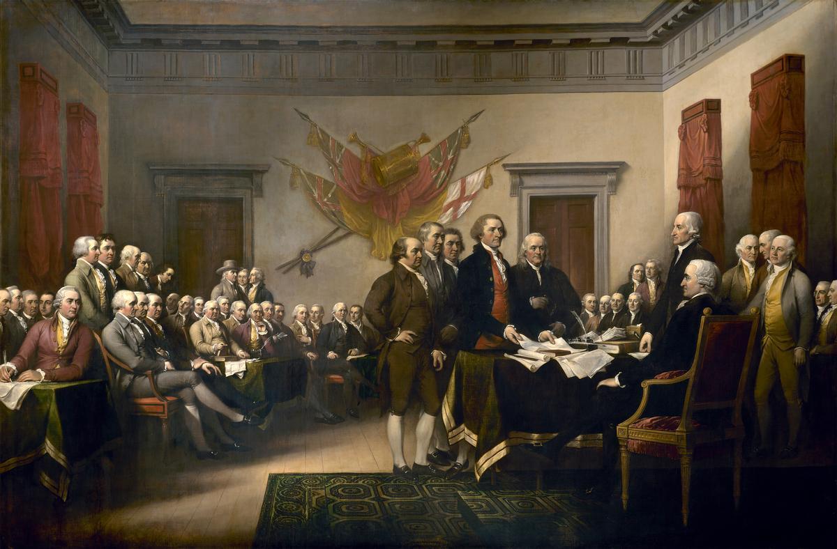 "La dichiarazione di indipendenza", dipinto di John Trumbull (Wikipedia / Pubblico dominio)