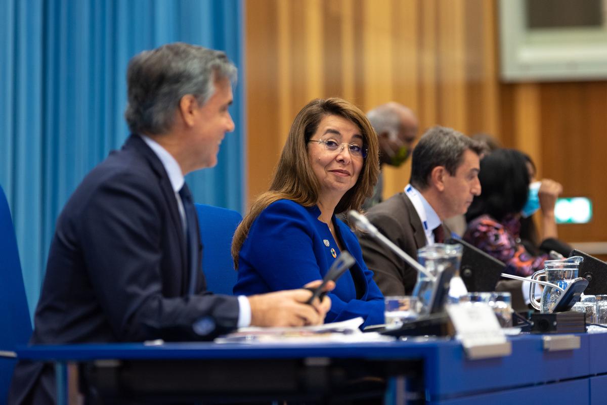 Ghada Wali, direttrice esecutiva dell'Unodc, ufficio delle Nazioni unite per il contrasto alla criminalità  (Foto di Nikoleta Haffar per Unis Vienna da Flickr)