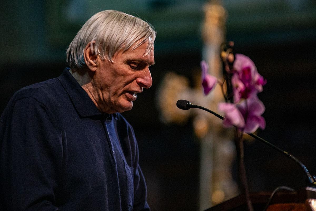 Milano, 21 marzo 2023. Don Luigi Ciotti nel corso di una cerimonia in ricordo delle vittime innocenti delle mafie (Foto di Marco Donatiello)