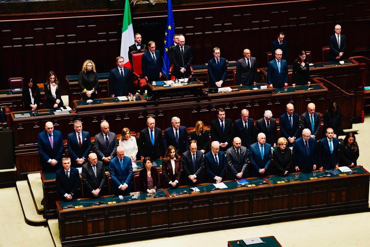 Roma, 23.04.2025, governo Meloni. Immagini messe a disposizione con licenza CC-BY-NC-SA 3.0 IT