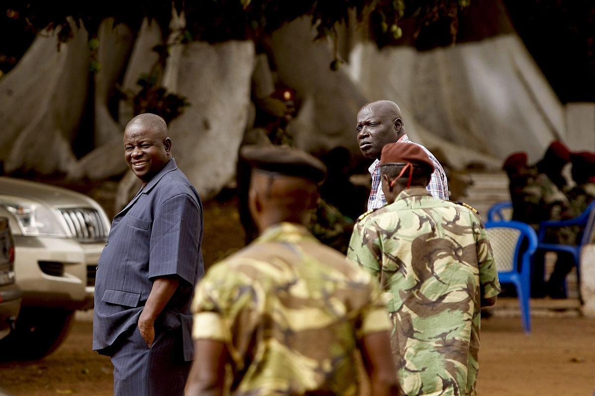 The former head of the armed forces and president of Guinea-Bissau, Antonio Indjai, in a 2012 photo. Photo by Andre Kosters/Epa (via Ansa)