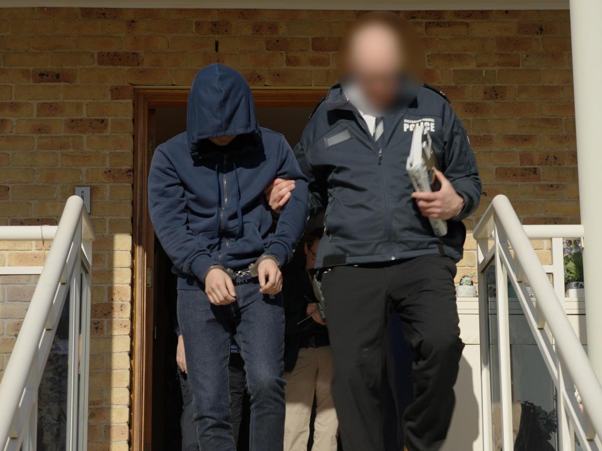 Australia, 18 settembre 2024. L'Australian Federal Police arresta Jay Je Yoon Jung, 32enne ideatore e amministratore di Ghost (Foto dell'Australian Federal Police)