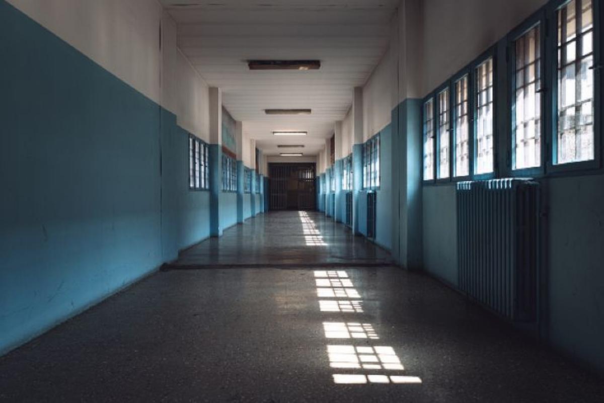 Corridoio del carcere Lorusso e Cutugno di Torino, 31 marzo 2022 (Foto di Marco Panzarella)