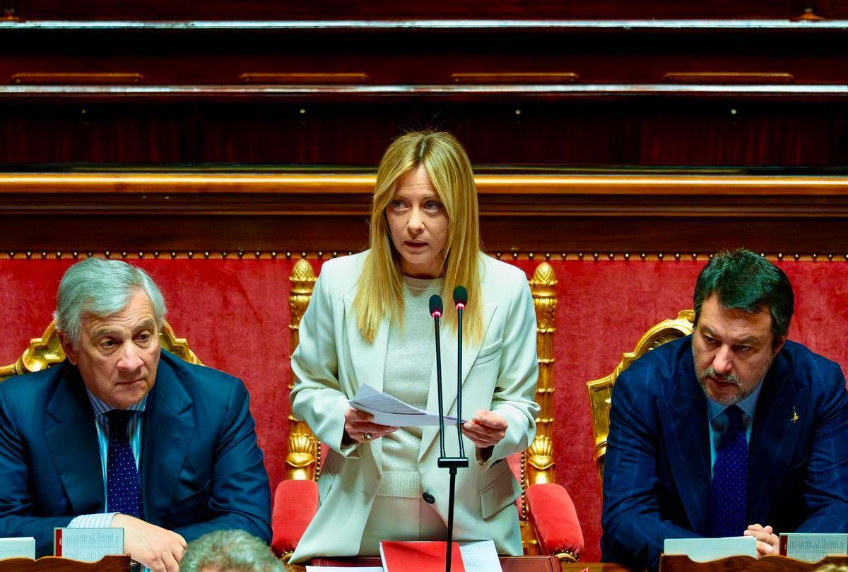 Roma, 11 marzo 2026. Comunicazioni della Presidente del consiglio Giorgia Meloni in Senato. Foto di palazzo Chigi