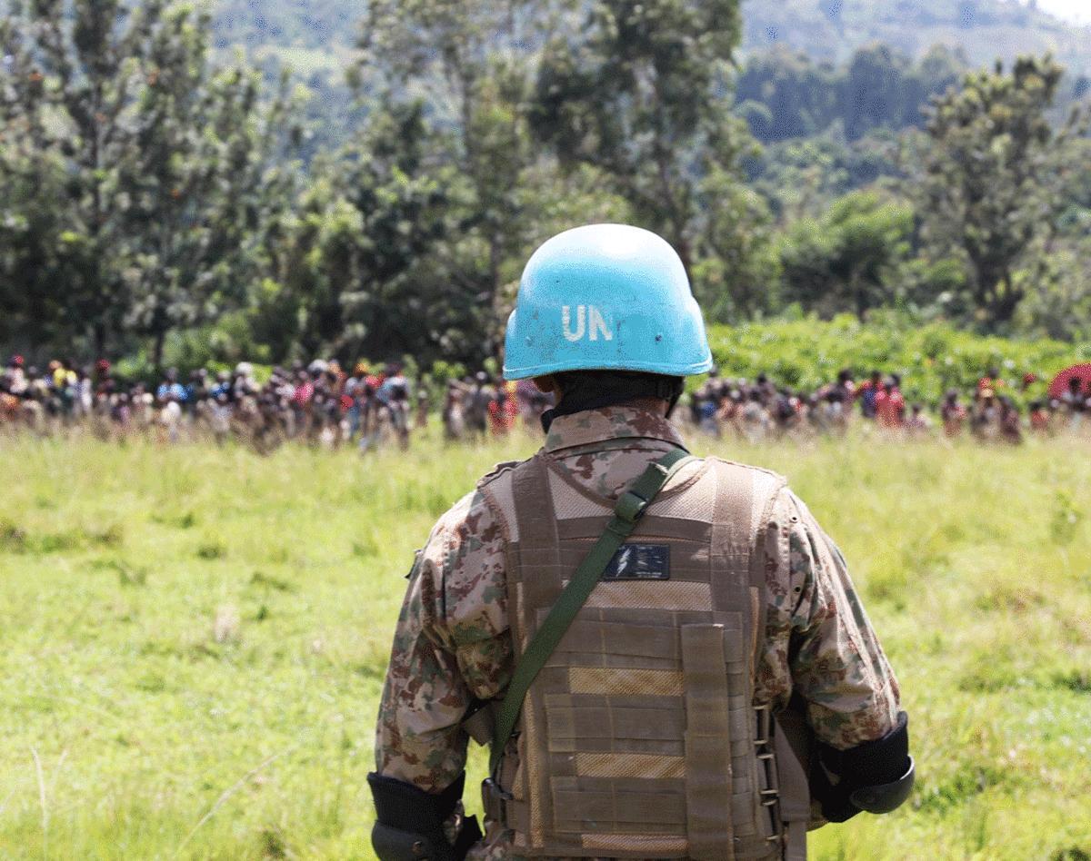 Soldato della missione Onu nella Repubblica democratica del Congo (Monusco)