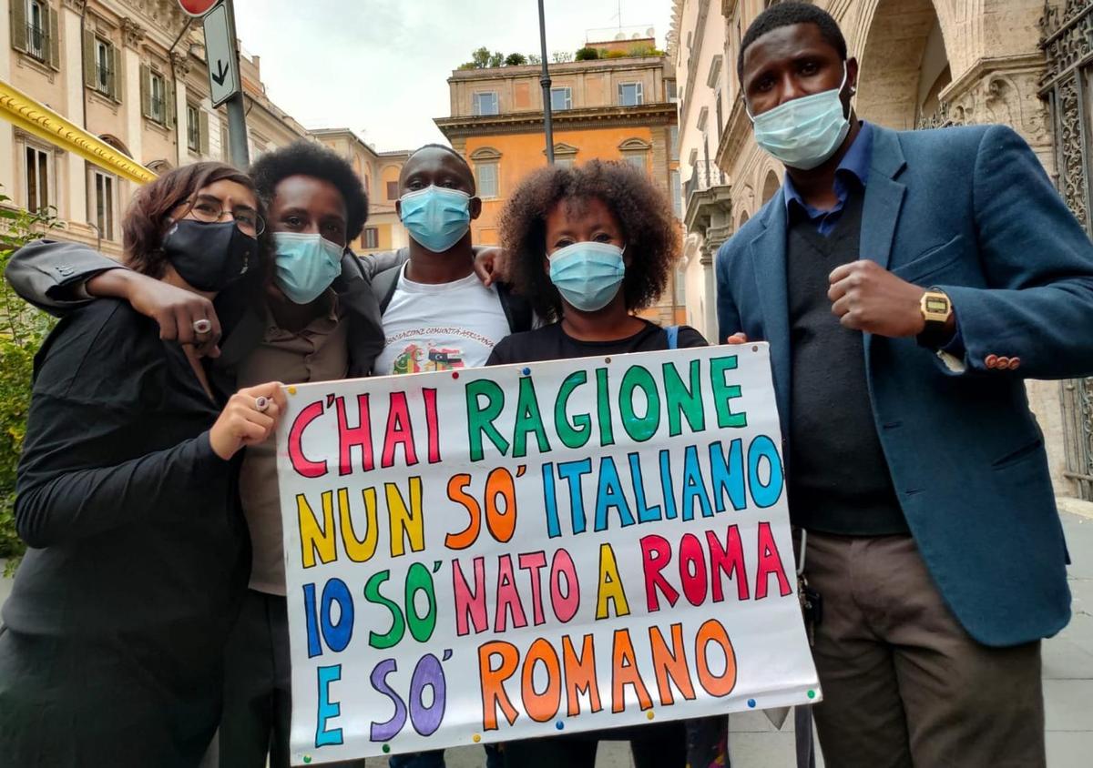 Foto della manifestazione del 3 ottobre, a Roma. Credits: Amin Nour