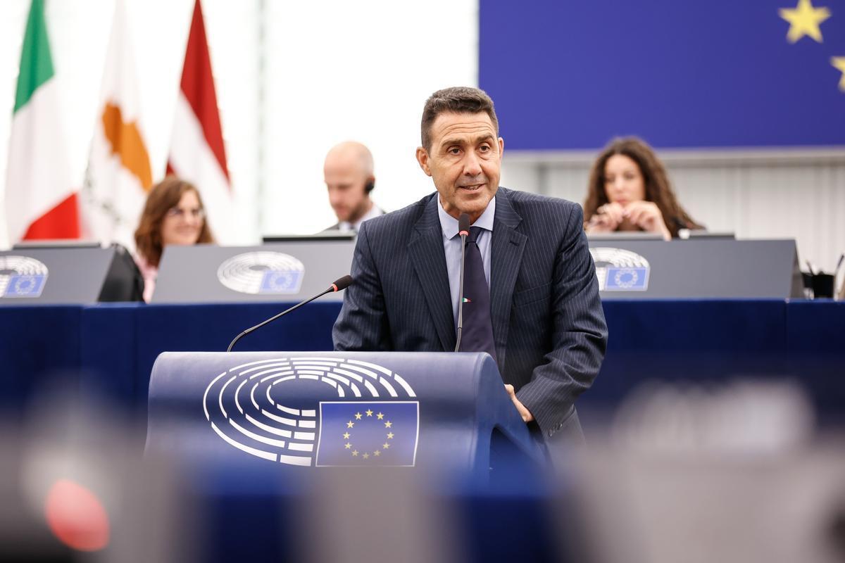 Strasburgo, 17 giugno 2026. Roberto Vannacci interviene durante la sessione plenaria al Parlamento europeo (Foto di Mathieu Cugnot © European Union 2026)