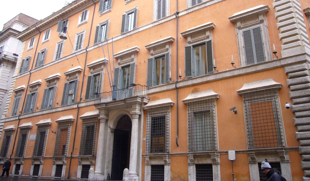 Palazzo Giustiniani, a Roma, sede del Grande oriente d'Italia, la principale obbedienza massonica (Wikipedia)