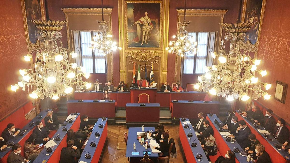 La Sala rossa, sede del consiglio comunale di Torino (Foto Ufficio stampa del Consiglio comunale di Torino)