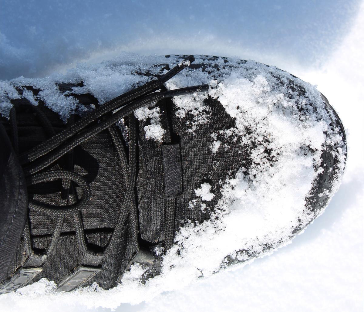 A technical shoe made using Pfoa, a substance capable of waterproofing the fabric. Photo by Noel Oviedo/Unsplash