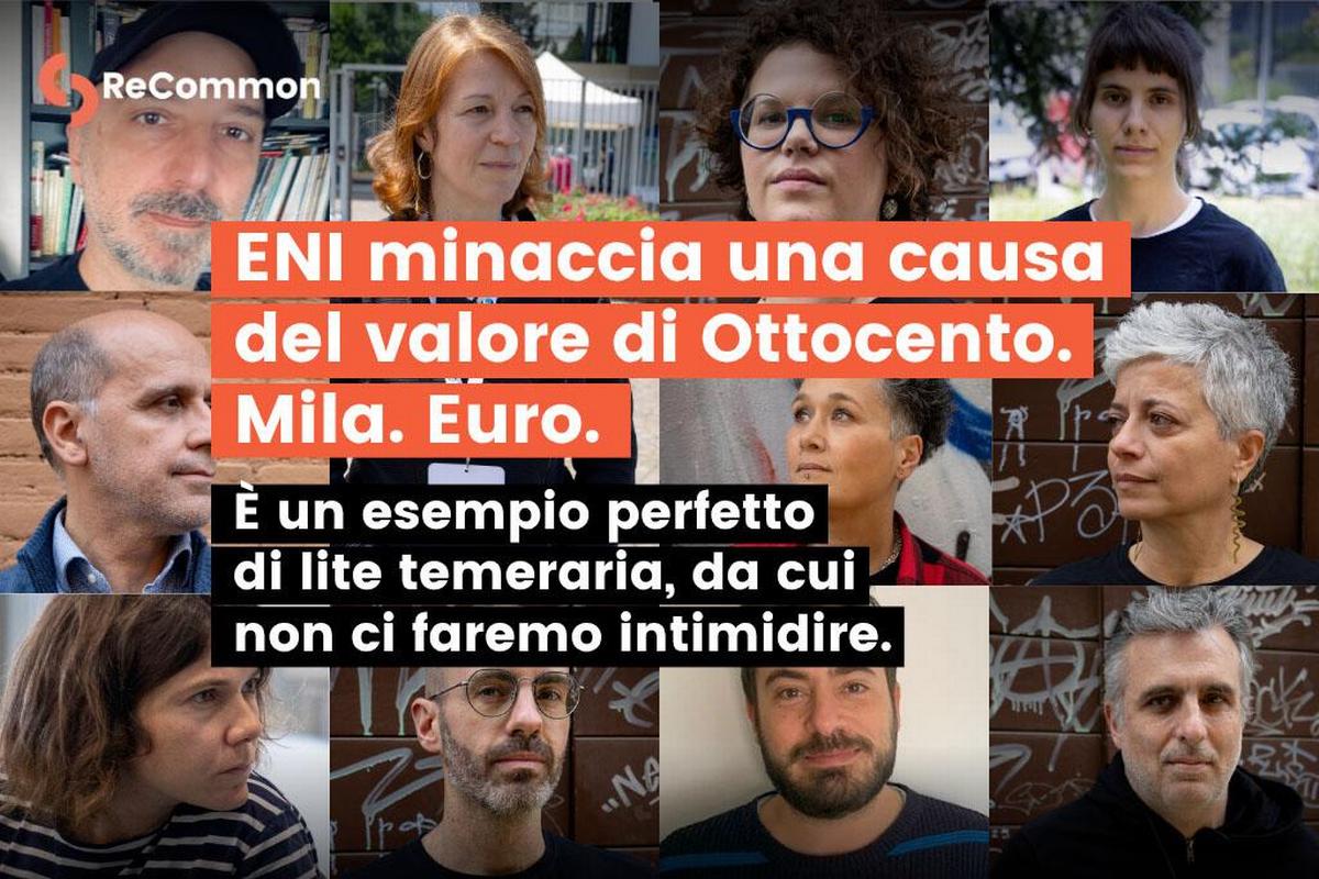 Eni contro Recommon. Foto: recommon.org