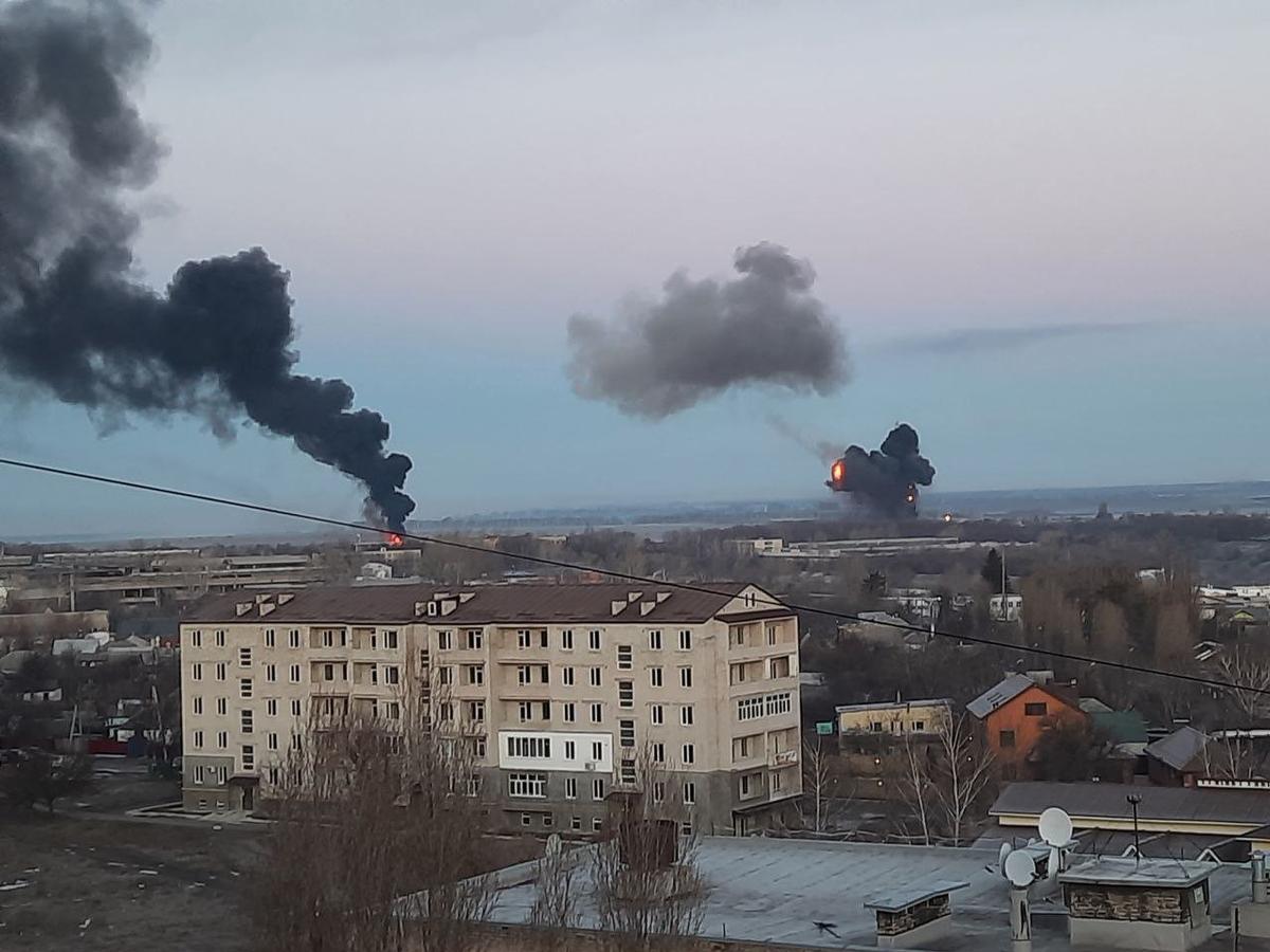 Bombardamenti a Charkiv, Ucraina. Credits: Twitter, @DobromirVasile