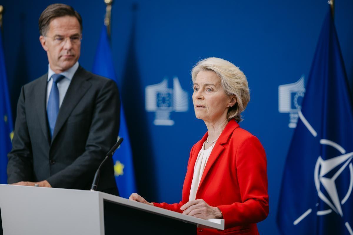 Bruxelles, 30 settembre 2025. La presidente della Commissione europea Ursula von der Leyen con il segretario della Nato Mark Rutte (Christophe Licoppe / European Commission, 2025)