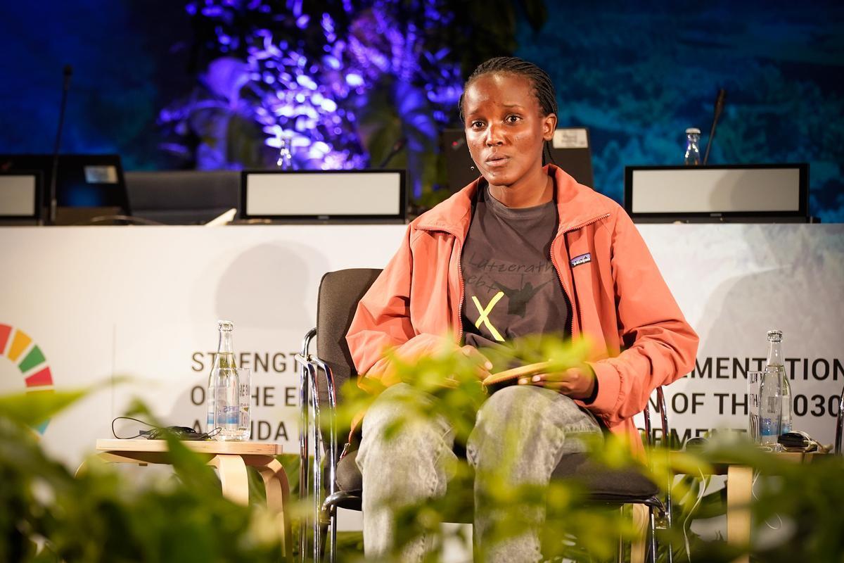 Vanessa Nakate, climate activist of the Fridays for future movement. Photo: Flickr/Unep/Cyril Villemain