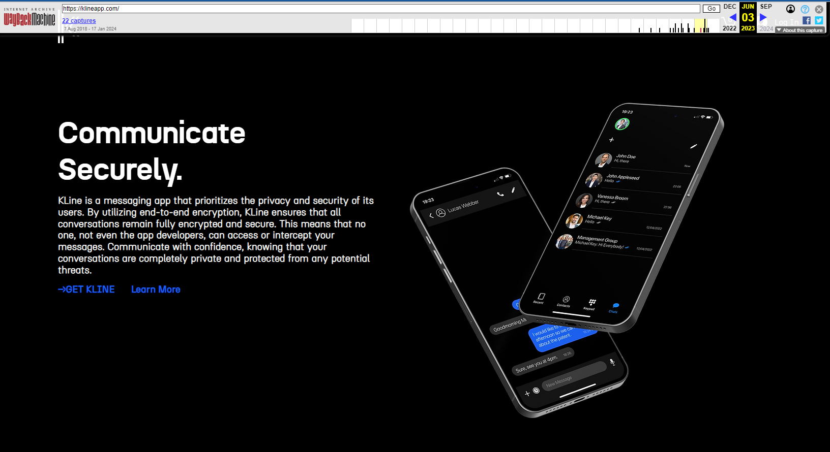 Il sito di Imperial Eagle nei primi mesi del 2023, in un'immagine catturata dalla Wayback machine 