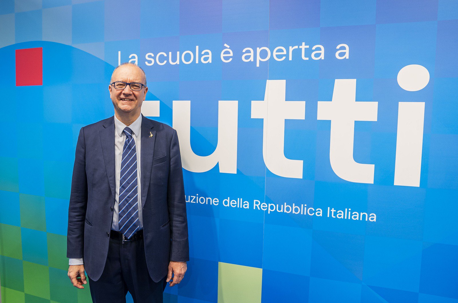 Firenze, 20 marzo 2025. Il ministro dell'Istruzione e del Merito, Giuseppe Valditara, alla fiera "Didacta"