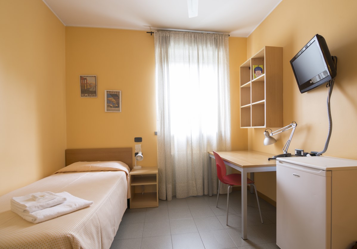 Una delle camere messe a disposizione