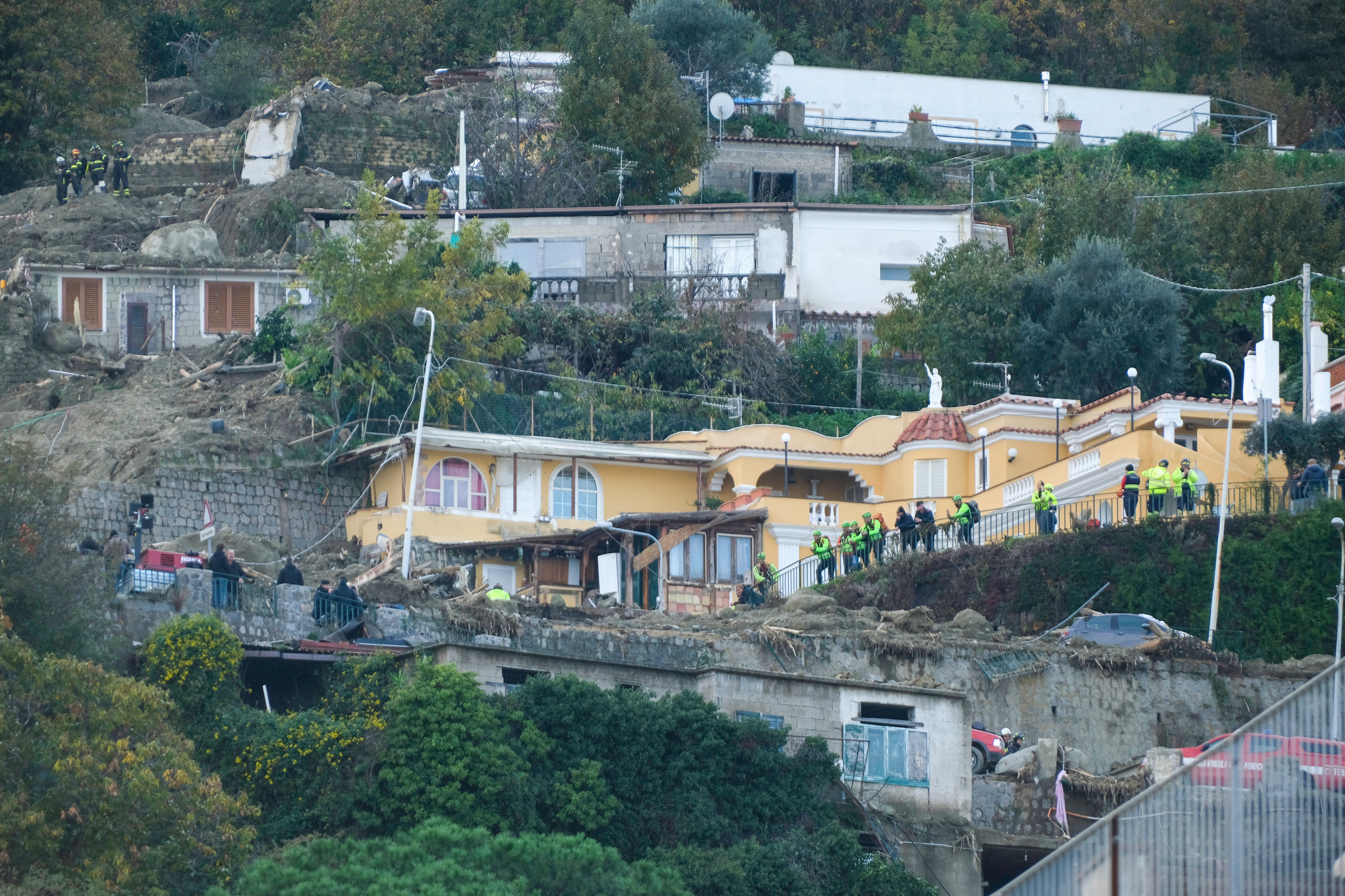 La frana che ha colpito Casamicciola nel 2022, a Ischia