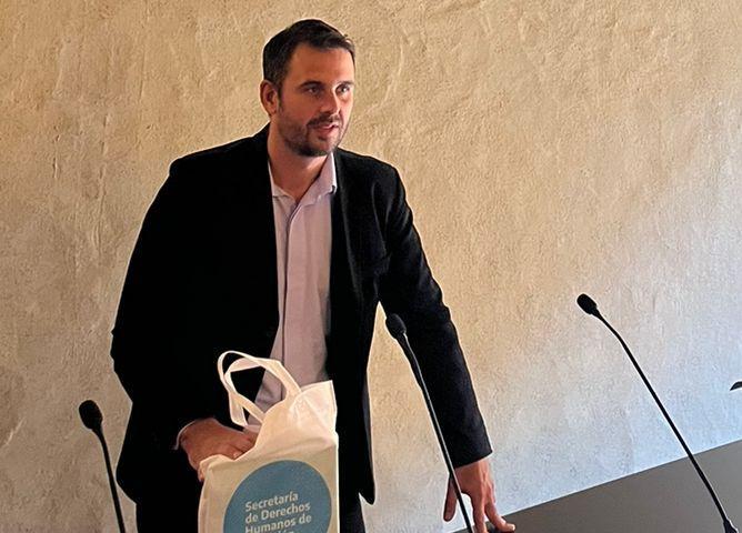 Pablo Barlesi, un altro rappresentante del centro di cultura dell'ex Esma