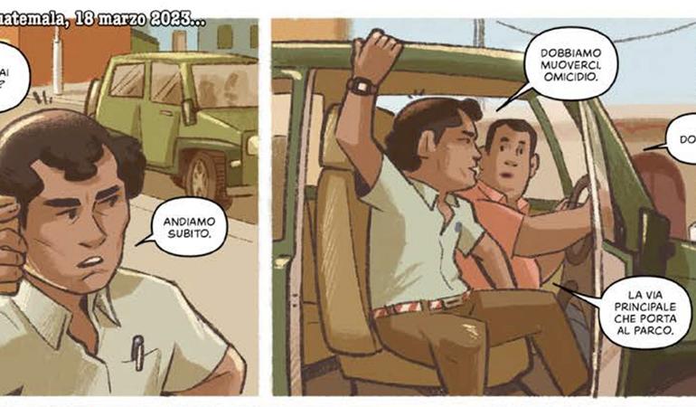 La storia a fumetti di Eduardo Fernando Mendizabal, giornalista ucciso in Guatemala