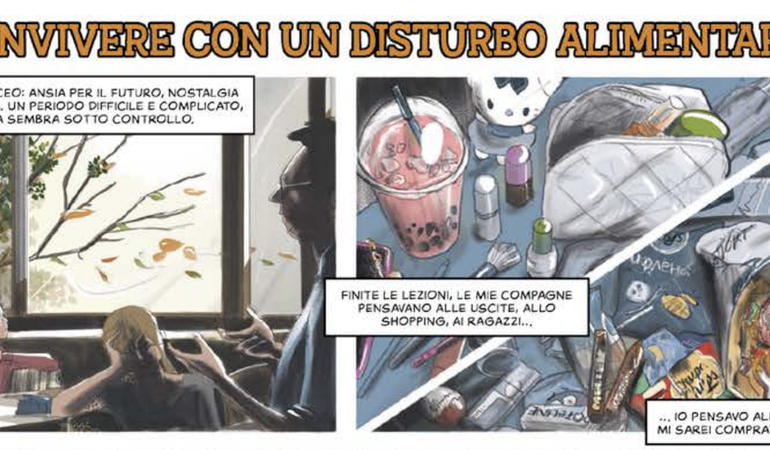 Graphic story, convivere con un disturbo alimentare: "È parte di me, ma io sono molto di più"