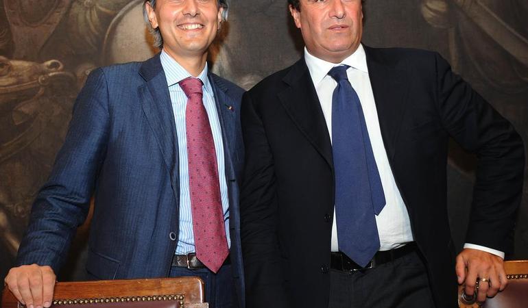 Andrea Sarubbi e Fabio Granata presentano alla Camera la proposta di modifica della legge sulla cittadinanza. Credits: C. Onorati/Ansa