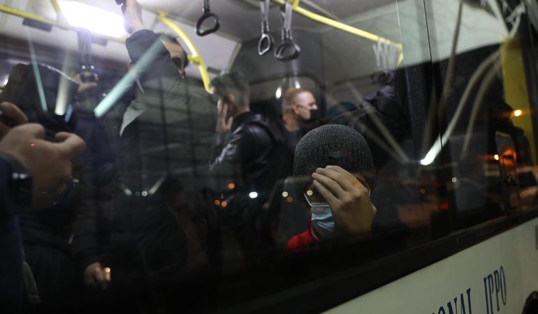 Erbil, Iraq. Le prime persone rientrate con i voli organizzati dal governo iracheno. Gailan Haji/Ansa