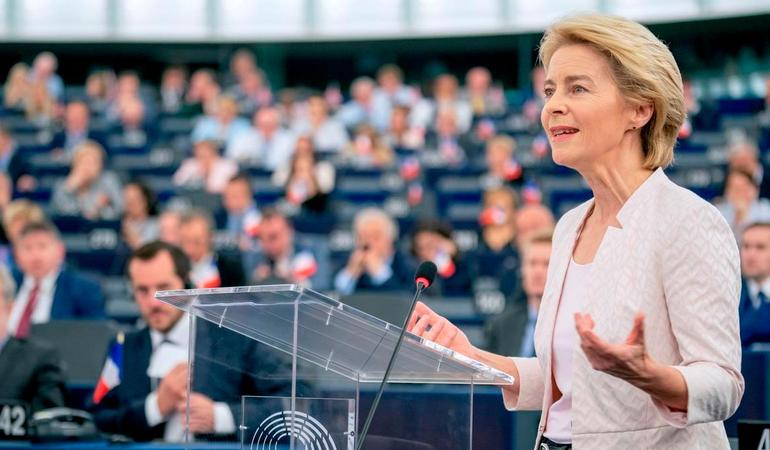 La presidente della Commissione europea Ursula von der Leyen