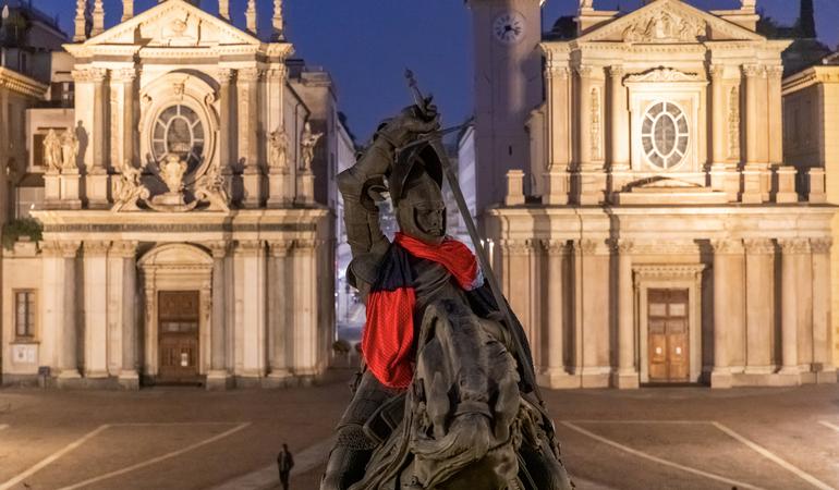 Caval d'Brons di piazza San Carlo, Torino. Foto di Valerio Minato