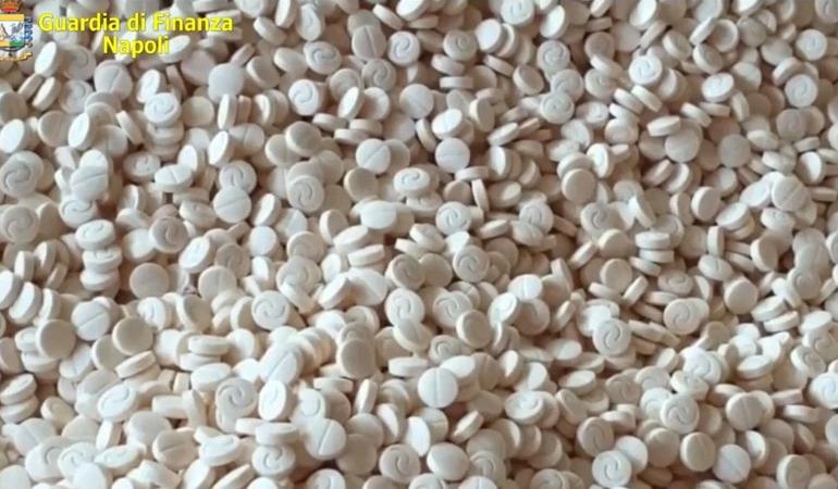 Pillole di Captagon sequestrate. Foto Guardia di Finanza