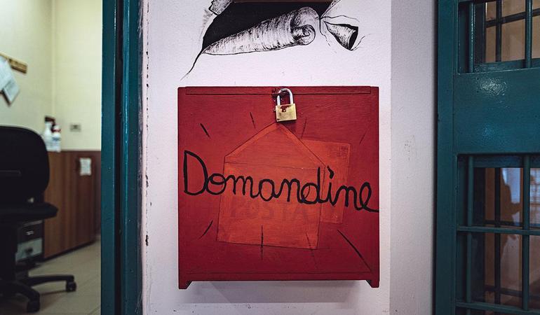 Turin, 31 March 2022. The box in which prison inmates can post their 'domandine', written requests for interviews or everyday goods @Marco Panzarella 