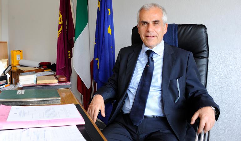 Milano, in una foto d'archivio Carmine Gallo, ex ispettore della polizia di Stato, coinvolto nell'inchiesta sulla Equalize (Sergio Pontoriero/Ansa)