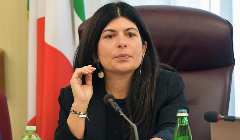 Roma, 10 ottobre 2023. La presidente della Commissione antimafia, Chiara Colosimo (Foto Umberto Battaglia/Camera dei deputati)
