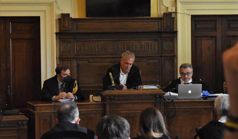 Il Collegio presieduto dal giudice Giancarlo Bianchi (al centro)