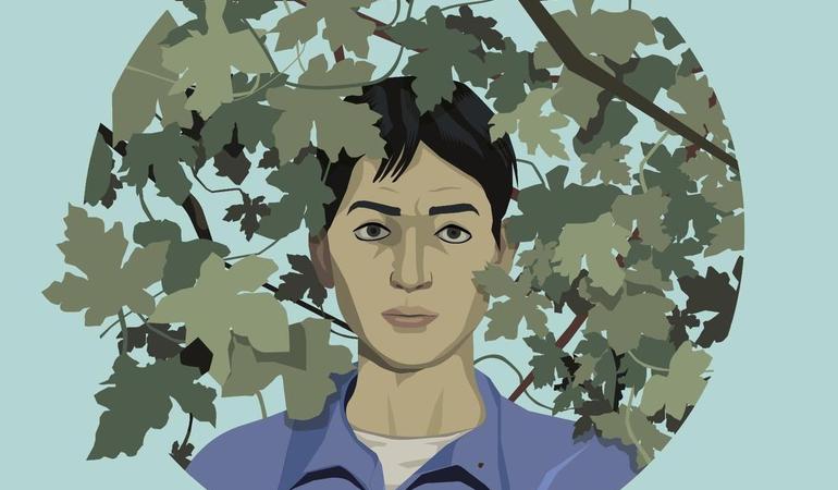 Particolare della copertina di Grave disordine con delitto e fuga (Terrarossa, 2024)