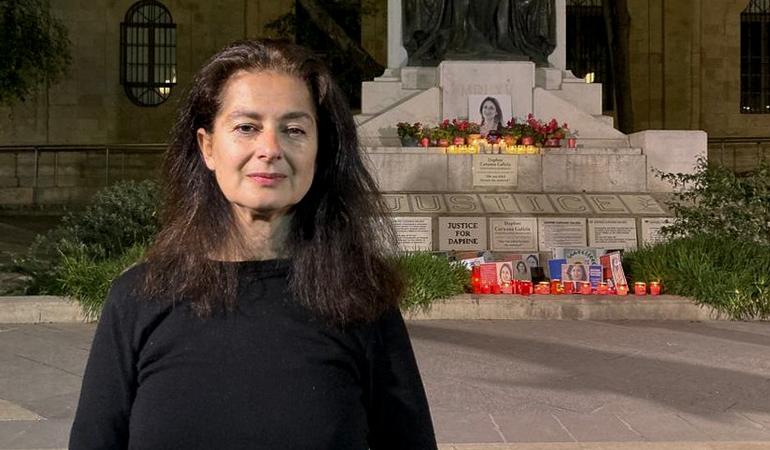 Corinne Vella, sorella di Daphne Caruana Galizia, a Malta 