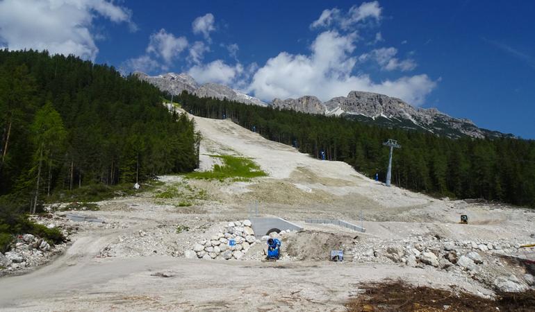 Cortina, lavori per le olimpiadi