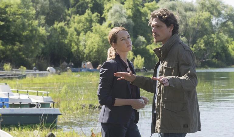 Cristiana Capotondi sul set di Bella da morire, serie tv della Rai sui femminicidi