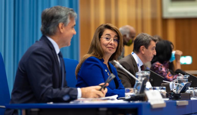 Ghada Wali, direttrice esecutiva dell'Unodc, ufficio delle Nazioni unite per il contrasto alla criminalità  (Foto di Nikoleta Haffar per Unis Vienna da Flickr)