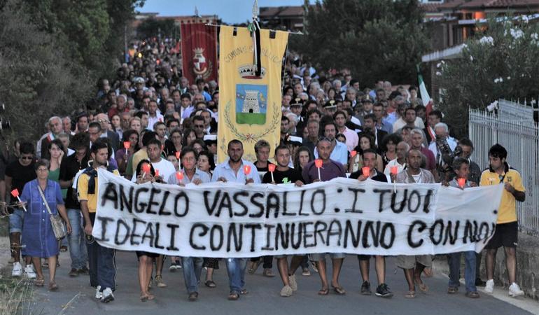 Pollica, la fiaccolata del 7 settembre 2010 per ricordare il sindaco Angelo Vassallo