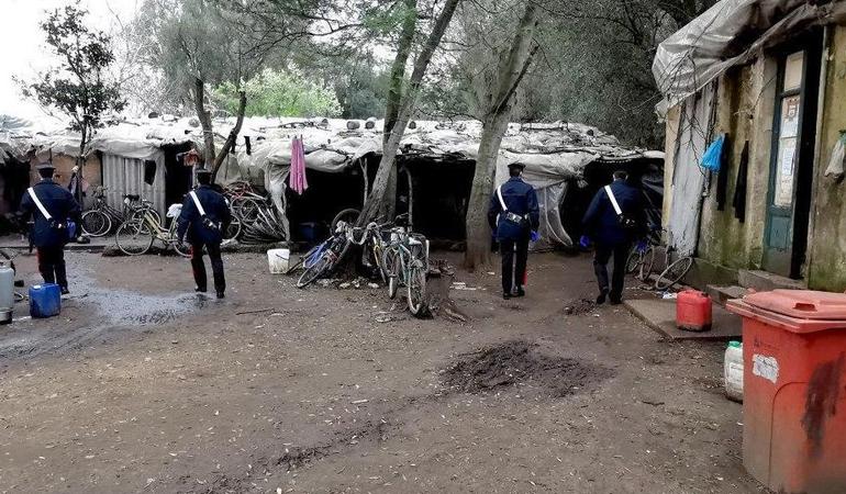 Il ghetto di Taurianova. Credits: carabinieri di Reggio Calabria