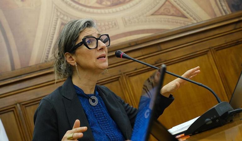 Lisbon, 27 July 2024. UN Special Rapporteur Francesca Albanese (Wikicommons CC 2.0) 