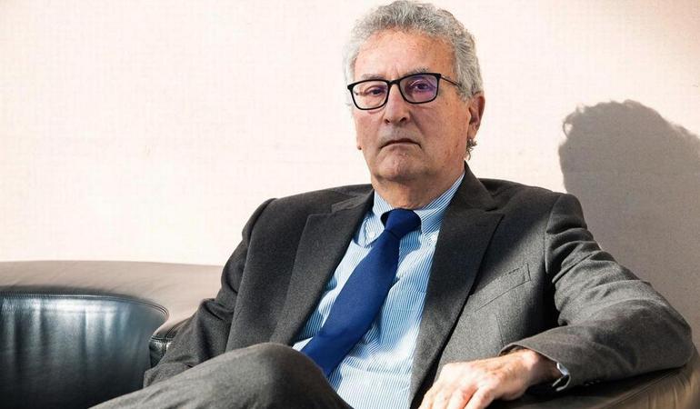 Brussels (Belgium), 2 March 2022. MEP Franco Roberti (Pd), former National Anti-Mafia Prosecutor. Emilie Gomez/© European Union 2022