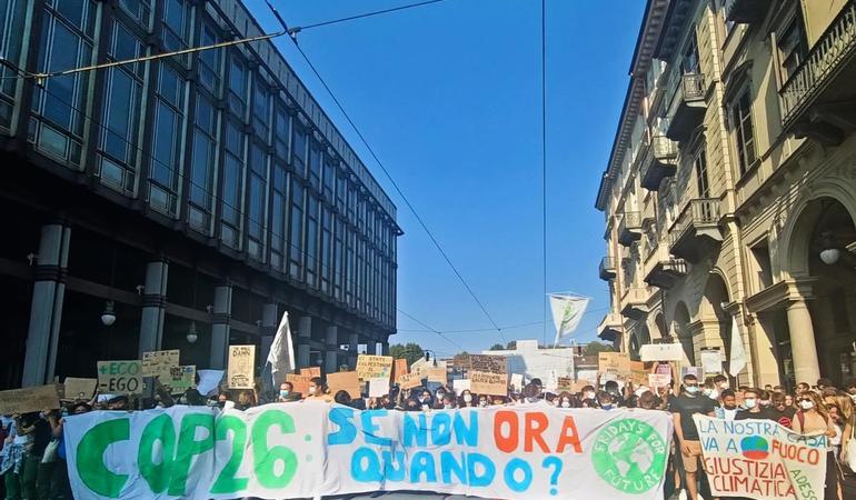Manifestazione dei fridays for future, il 24 settembre 2021. Crediti: Natalie Sclippa